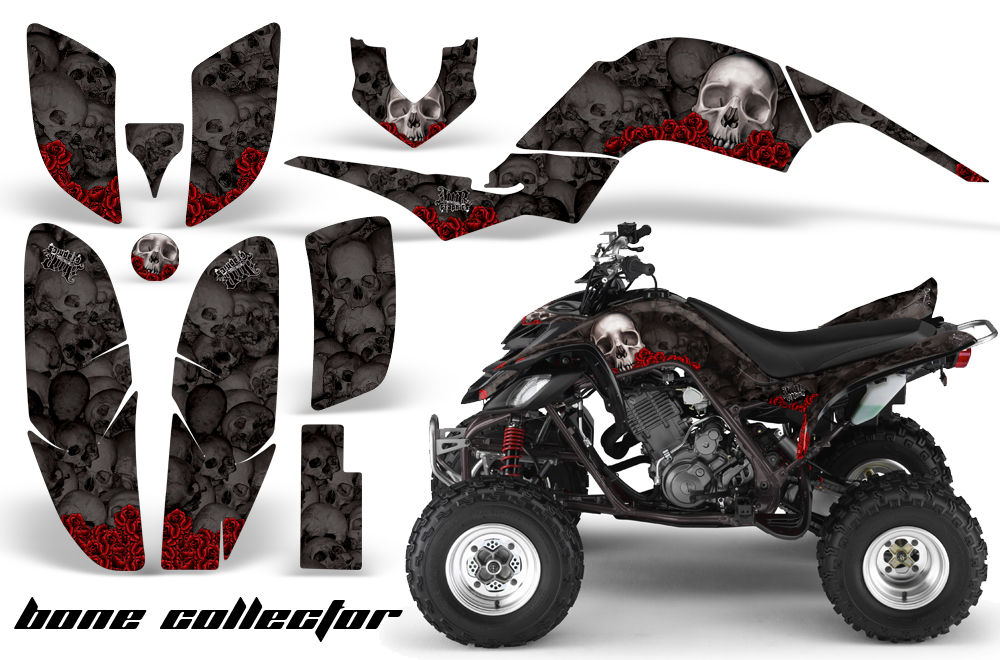 Yamaha Raptor 660 Graphics BoneCollector Black